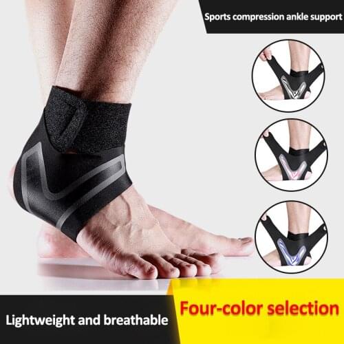 Adjustable Sports Compression Elastic Ankle Brace Support Sprain Prevention Sport Fitness Guard Band Ankle Support Brace Fitness