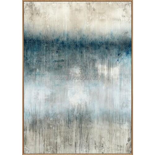 Hand painted Abstract oil painting on canvas green Decorative Canvas Posters For Home Sofa Background Decor