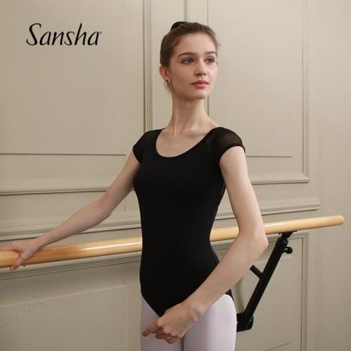 Sansha New Ballet Dance Leotard Back Flocking Lace Gymnastic Dancewear 50AG0062M