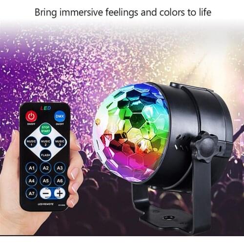 LED Disco Ball Party Light DJ Disco Light IP65 Waterproof Remote Control Lamp Birthday Party Car Club Bar Stage Projector Light