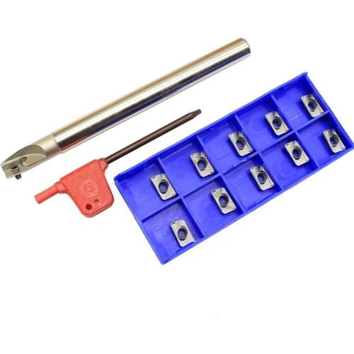 1PCS BAP 300R C10-10-120-1T + 10PCS APMT1135PDER H2 HP1030 CNC Tool Carbide Insert APMT1135PDER Tool Holder Lathe Turning Blade