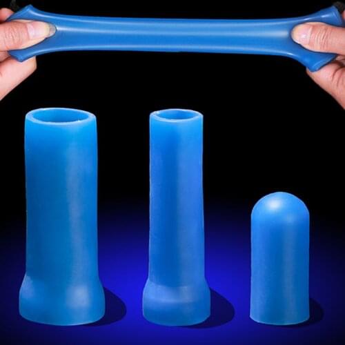 Male Penis Extender Stretcher Max Vacuum Enhancer Enlarger Soft Silicone Sleeve Adult Sex Toy