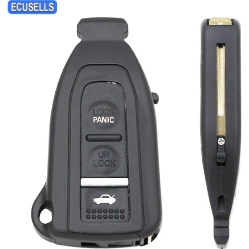3 Button Smart Prox Remote Key Shell Case Housing Cover Fob For Lexus LS430 2002 2003 2004 2005 2006 Uncut Blade