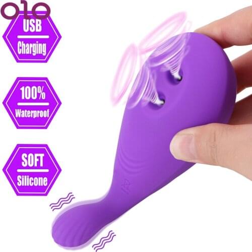 OLO Whale Shape Sex Toys for Women 8 Vibration 5 sucking G-spot Vibrating Dildo Clitoris Stimulator Double Suction Vibrators