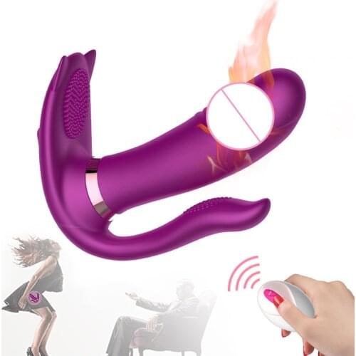 YAFEI Wearable Butterfly Dildo Vibrator Panties Sex Toys for Women Remote Control Female Masturbator Pussy Clitoris Stimulator