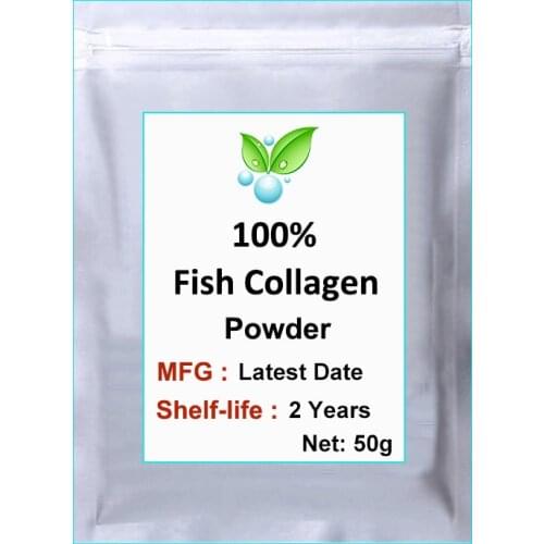 High Quality Deep-sea 100% Fish Collagen Powder Food Grade,Skin Tonic,Remove Wrinkles,Hydrolyzed Marine,Anti-aging