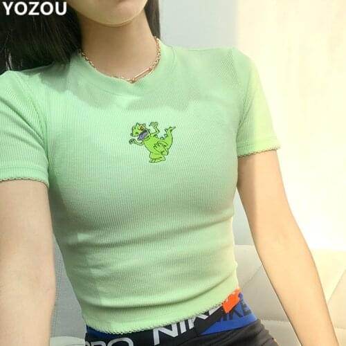 Женские трикотажные футболки YOZOU China At AliExpress