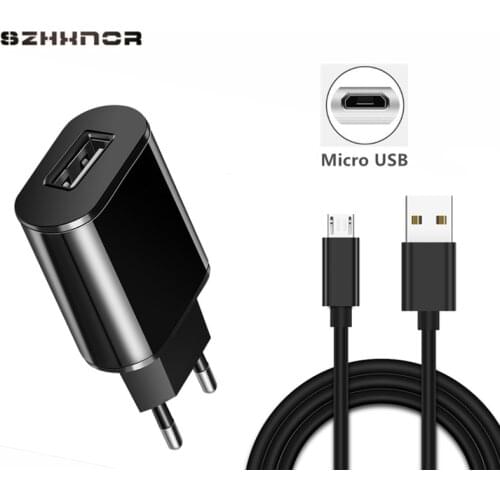 Micro USB Charge 5V Travel USB Charger Adapter Wall EU Plug Phone Smart Charger for huawei p smart P8 lite zenfone 5 vivo x21 v9