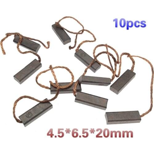 10pcs 4.5*6.5*20mm generator carbon brush regulator high copper carbon brush