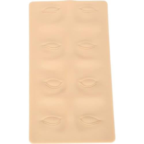 3D Eyebrow Eyeliner Tattoo Practice Skins Silicone Fake Sheet Semi-permanent Makeup Tool