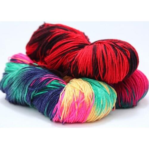 50g/ball Knitting Crochet Yarn Section Dyed Acrylic Thread Knit Yarn Soft Warm Knitted Threads Handmade Slipper Sweater Scarf