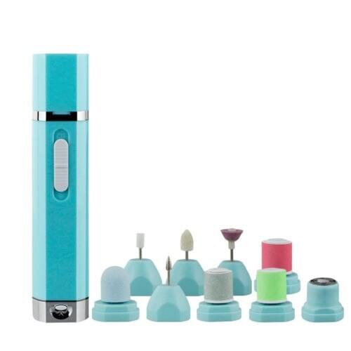 9 in 1 Pro Electric Nail Art Grinding Shaving Machine Nail Polishing Kit Tools