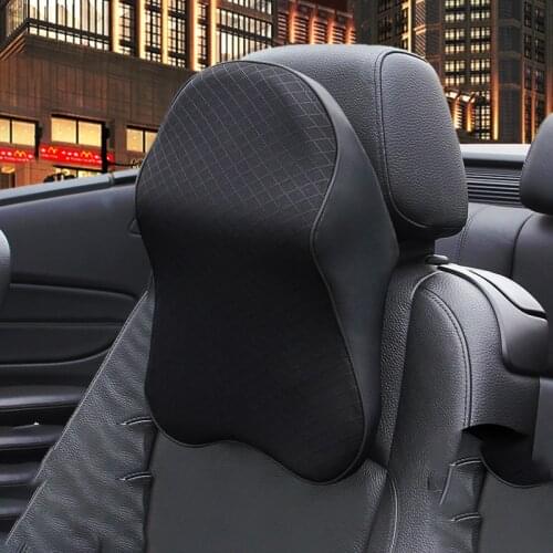 Car Neck Pillow Adjustable Head Restraint 3D Memory Foam Auto Headrest Travel Pillow Neck Support Holder Seat Pillow DropShip
