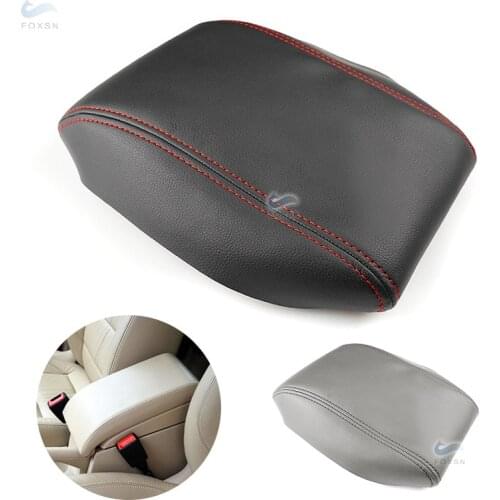 For VW Touran 2006 2007 2008 2009 2010 2011 2012 Car Accessories Inner Center Control Armrest Box Cover Microfiber Leather Decor