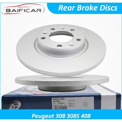 Baificar Brand New High Quality Rear Brake Disc Discs Kit Set 2PCS For Peugeot 308 308S 408