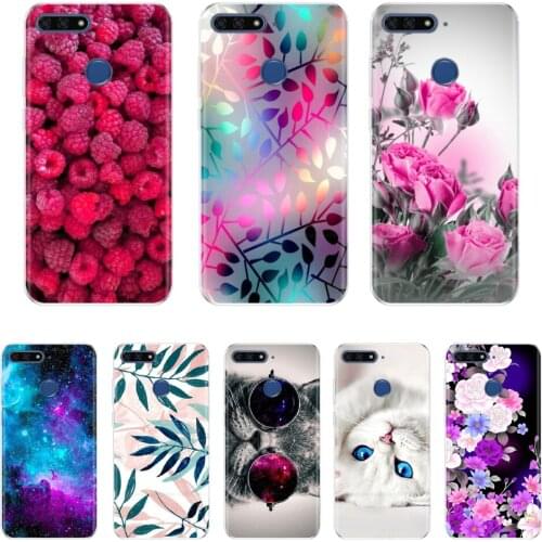 For Huawei Honor 7A Pro Case Cartooon Silicone Phone Cases for Honor 7A Pro 5.7" inch Soft TPU Back Cover Full 360 Protective