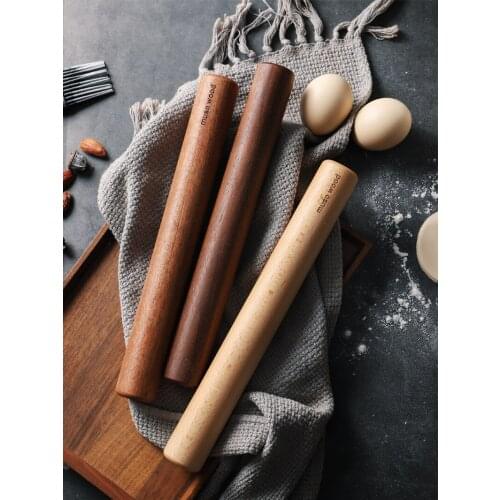 Muso Wood Small Rolling Pin for Baking,Wooden Rolling Pin 11 inches for Fondant, Pie Crust, Cookie, Pastry, Dough-Easy to Clean