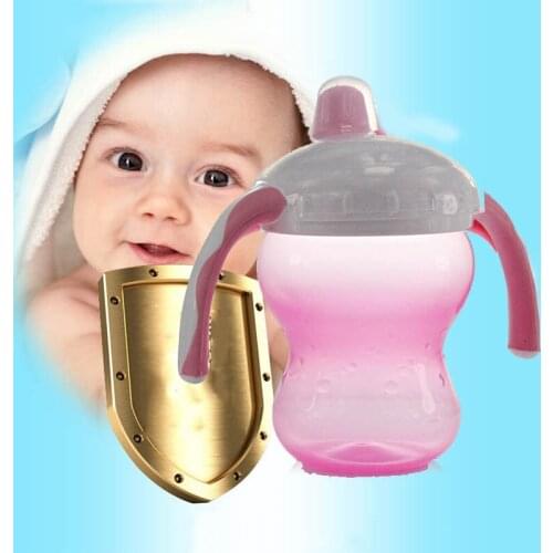 Baby Child Leak-proof Drinking Cup Silica Gel Training Cup with Handle Duckbill Baby Milk Sippy Cup 260ml