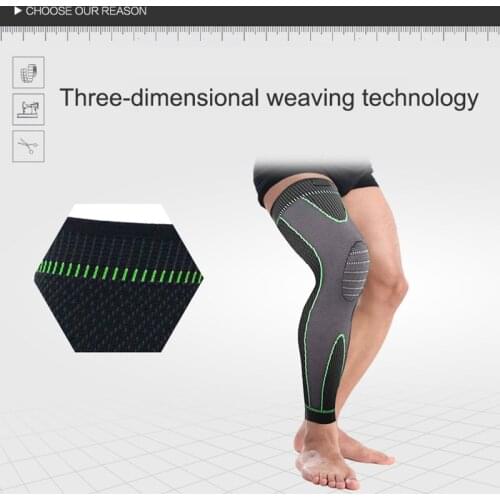 Long Knee Protector Brace Leg Sleeve Warm Knee Pads Calf Knee Support Brace Protector Sports Fitness Kneepad Fitness Kneepads