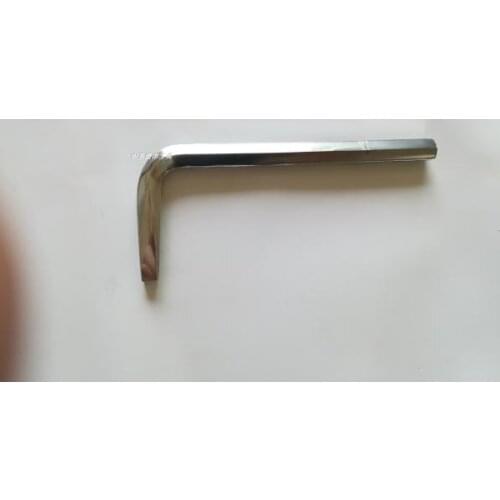 A right-angle wrench is use for lengthening that handle of the piano adjusting tool