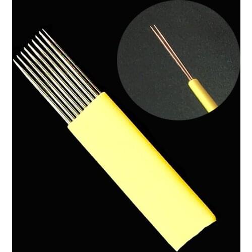 Double Line 17 Pin Needles Blade For Permanent Eyebrow Tattoo Needle Manual Beauty Makeup microblading blades fog eyebrow