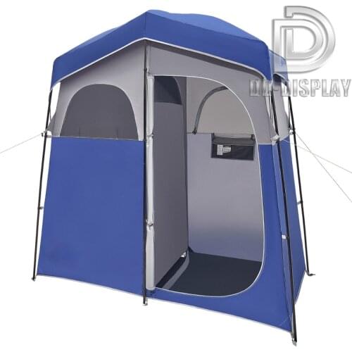 DD Privacy Double Shelter Tent Portable Shower Toilet Changing Room Tent Removable Bottom Outdoor Movable WC Fishing Sunshade