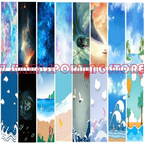 Electric Skateboard Sandpaper New Choose Digital Spray Emery Longboard Skateboard Griptape Sticker 122*26cm Skate Board Abrasive