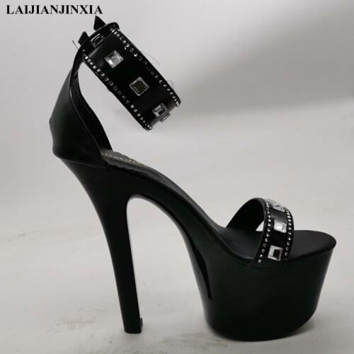 LAIJIANJINXIA New Customize 23CM High Heels Comfortable Waterproof Platform Roman Sandals Show Sexy Night Club Womens Shoes