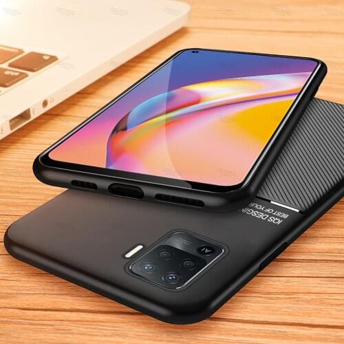 Magnetic Car Holder Case For Oppo A94 A53 A15 A55 5G realme 7 v5 5g c12 GT Neo Find x3 pro Leather TPU Protective Back Shell