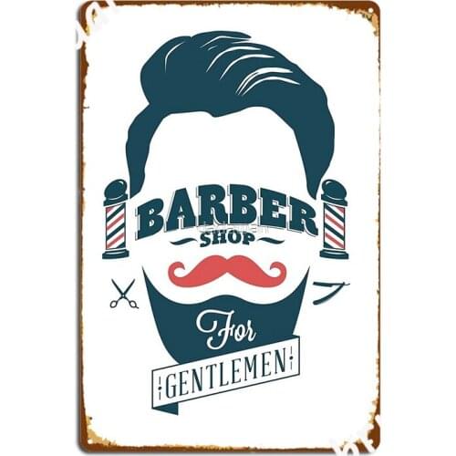 Barber Shop Metal Plaque Poster Wall Plaques Cinema Garage Printing Tin Sign Poster