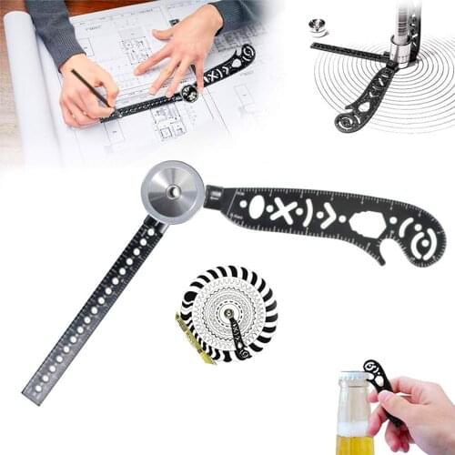 Versatile Multi-Function Drawing Ruler Creative Drawing Curved Magnetic Ruler Tool