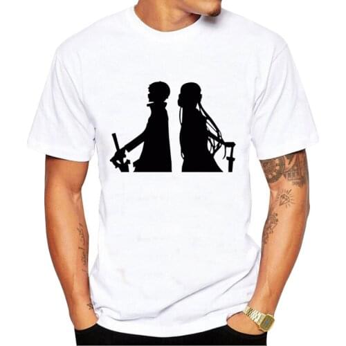 Harajuku New Japan Anime model T Shirt sword art online Tshirt Streetwear Tops Tees Men Clothing