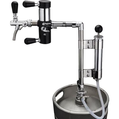 Keg Party Beer Pumps, Heavy Duty Draft Beer Picnic Party Pump Keg Tap with Remove foam Beer Bottle Filler