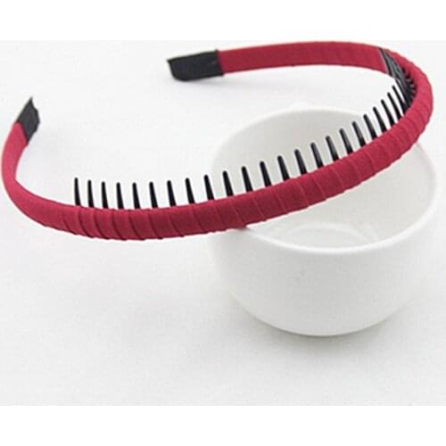 Casual Fashion Fixeds Girl Cotton Hair Band Non-slip Hair Accessories Teeth Fixed Ladies Headband Retro Fabric Hairband