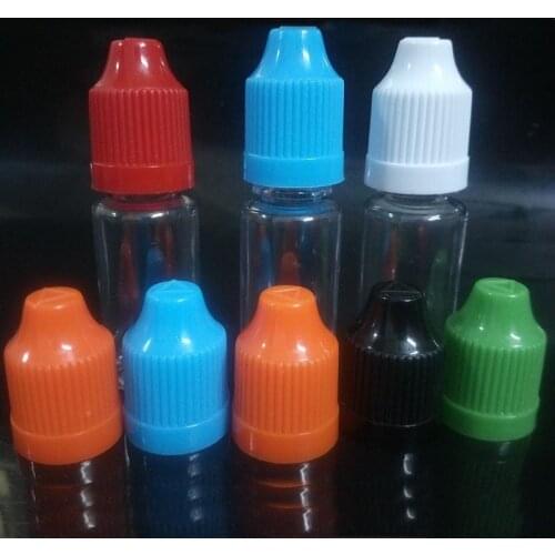 5000pcs Empty 10ML Clear PET Plastic Dropper Bottles eye drops E-cigarette bottles With Childproof Cap for E Liquid Nail Gel