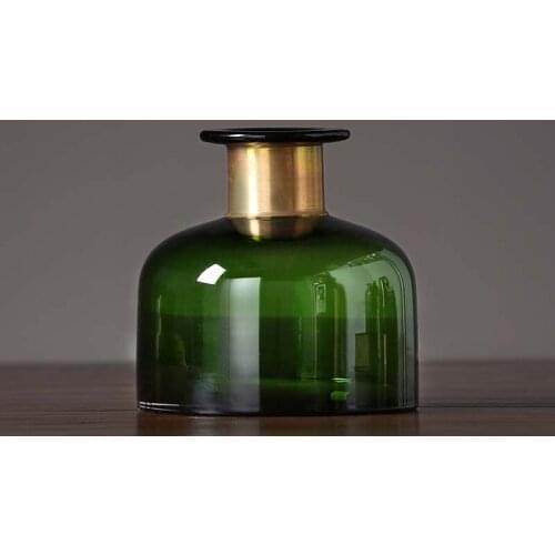 Modern minimalist glass vase ornaments Creative transparent flower arranging device Living room dining table flower decoration