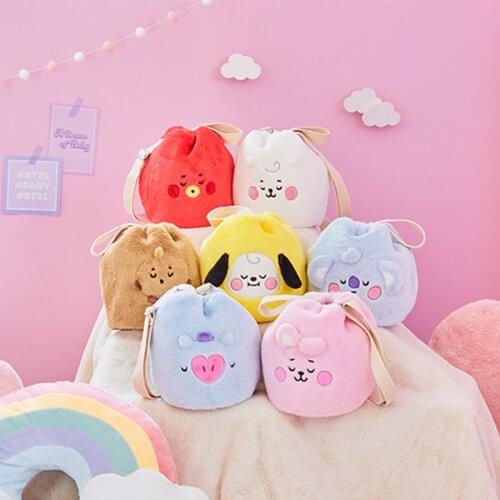 New Kpop Korean Dream Cartoon Baby Rabbit Bag Handbags Fashion Ladies Shoulder Plush Bags Cute Girls Handbag Sweet Design 30CM