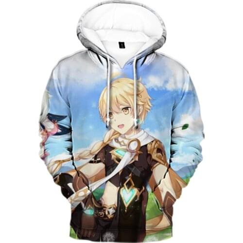 Game Genshin Impact 3D Print Hoodies Men/Womens Sweatshirt Genshin Impact Casual Streetwear Trendy Clothes Tops