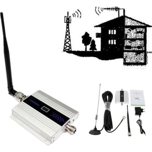 LCD Family WCDMA UMTS 3G 2100MHz Mobile Phone Signal Booster Repeater 3G Repetidor Cell Phone Signal Amplifier with Antenna