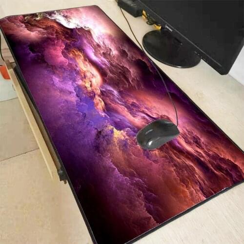XGZ Abstract Colors Unreal Clouds Extra Large PC Computer Mouse Pad Gaming pad Natural Rubber with Locking Edge Mat