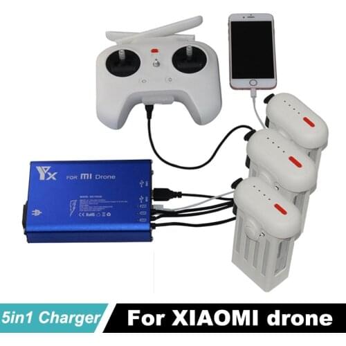 Xiao mi Drone Charger RC Quadcopter helicopter 4K camera 5 in 1 Battery Spare Parts And Transmitter Quick Charger For xiaomi Mi