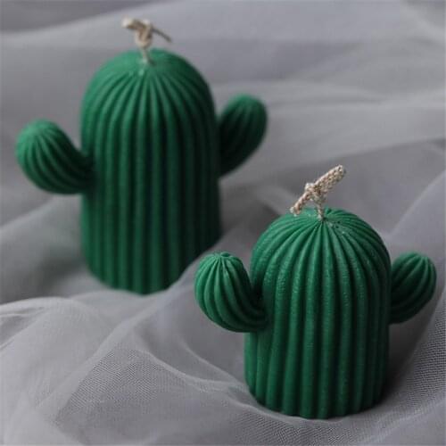 Mirror Cactus Silicone Candle Mold for Handmade Desktop Decoration Gypsum Epoxy Resin Aromatherapy Candle Silicone Mould