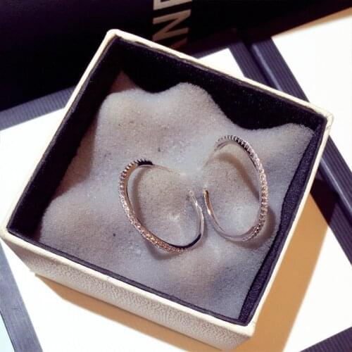 925 Sterling Silver Tiny Bling Zircon Circle Big Hoop Earrings For Women Lady Fashion Charm High Quality Wedding Jewelry Gift