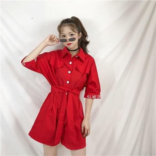 Women Denim Jumpsuit Short Sleeve Turn-down Collar Single-Breasted Wide Leg Romper Sexy Club Playsuit Overall Outfits