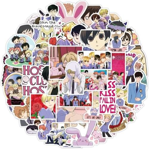 10/30/50PCS Japan Anime Ouran High School Host Club Stickers Snowboard Laptop Luggage Fridge Guitar Graffiti Cool Kid Sticker