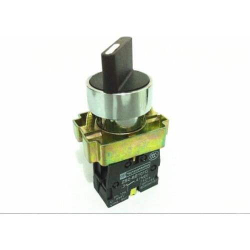 10Pcs/Lot BD41 XD2-BD41 2 Position 1 NO Spring Reset Momentary Select Selector Switch