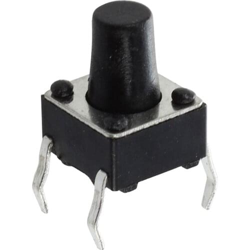 25pcs 6x6x8mm Round Pushbutton 4 Pins SMD SMT Momentary Tactile Switch Drop shipping