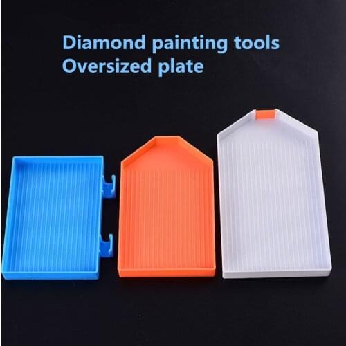 5D Diamond Painting Accessories Plastic Tray Drill Plate DIY Diamond Painting Embroidery Large Capacity Tools