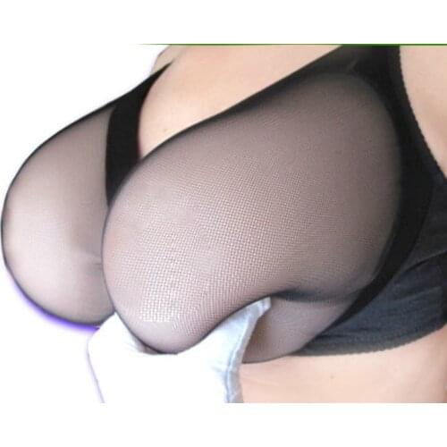 G Cup Silicone Breast Forms Artificial Silicone Fake Breast for Men Include Bra Breast Boobs Transvestism Crossdress As Woman