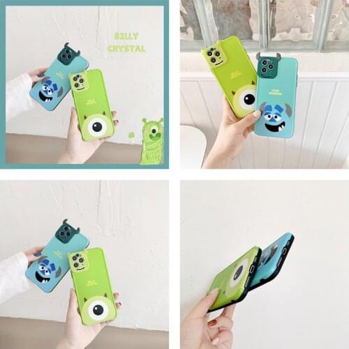 Disney Monsters University Mike Phone Case Anime Cartoon Men Women Silicone Anti-fall for Iphone7/8/plus X/xs/xsMax/11 12Promax